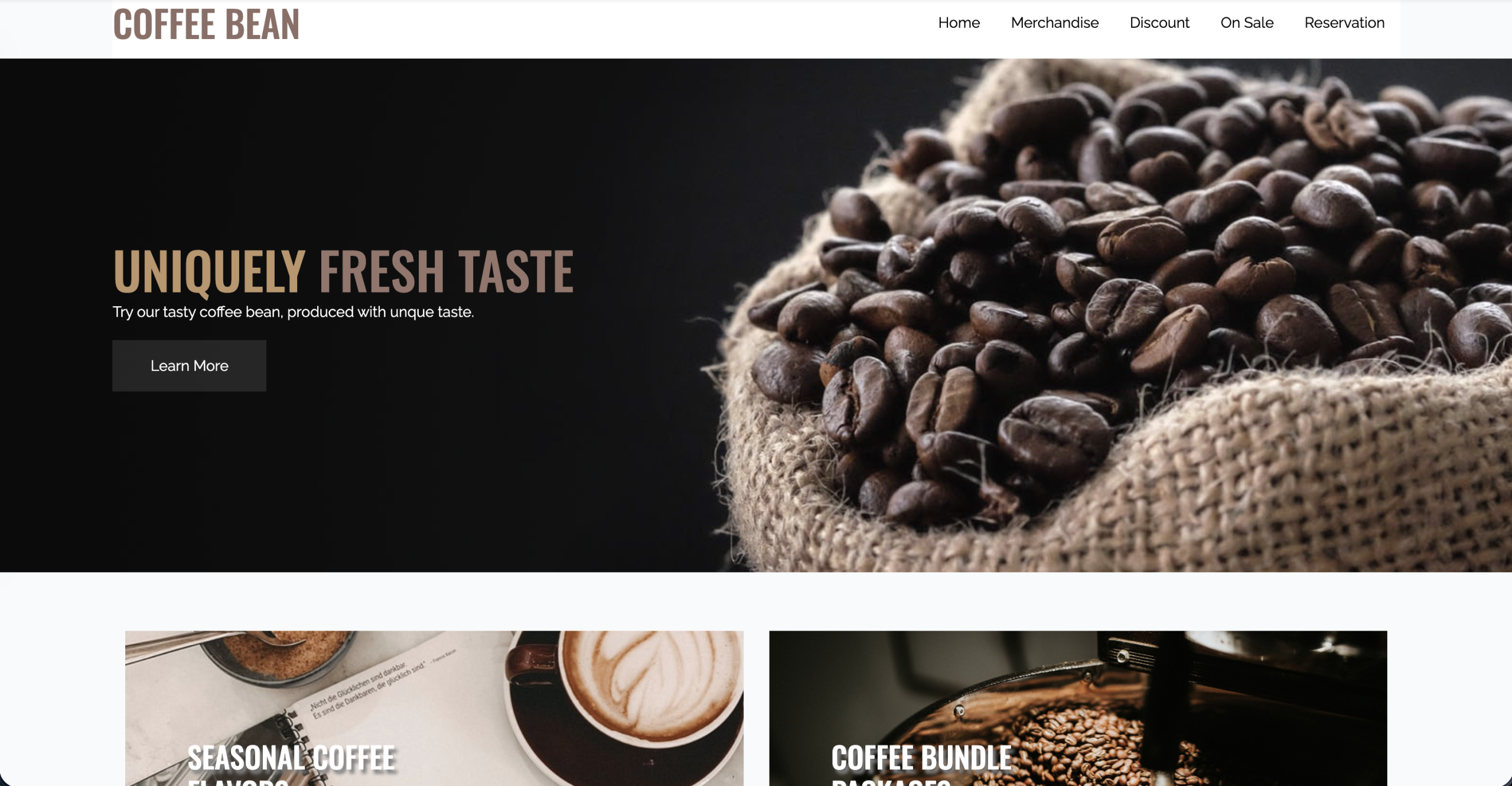 COFFEE BEAN
コーヒー豆販売サイト